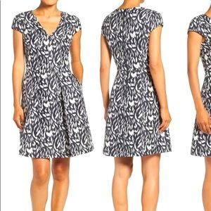 <SOLD> Jacquard Fit & Flare Dress, VINCE CAMUTO